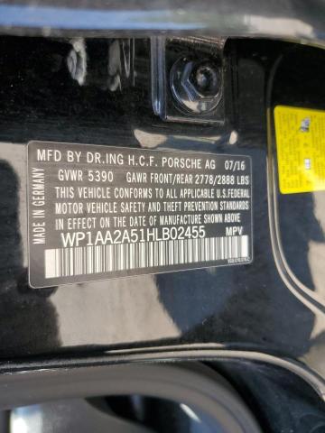 2017 PORSCHE MACAN - WP1AA2A51HLB02455
