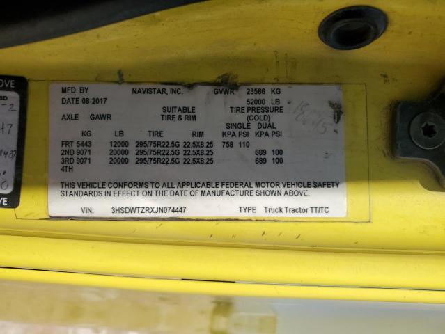 2018 INTERNATIONAL RH613 #3292282288