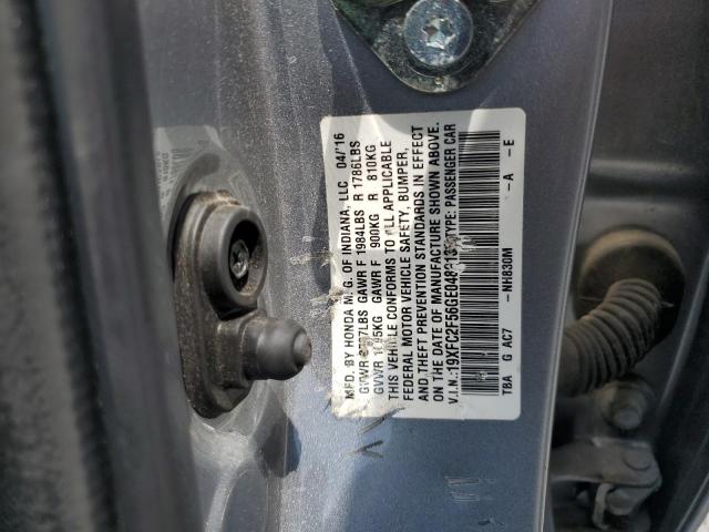 2016 HONDA CIVIC LX 19XFC2F56GE048913