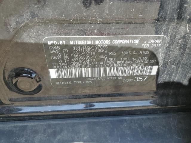 2017 MITSUBISHI OUTLANDER JA4AP3AU3HZ039105