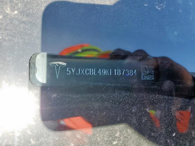 2019 TESLA MODEL X 5YJXCBE49KF187384