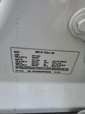 2023 TESLA MODEL Y 7SAYGDEE9PF802538