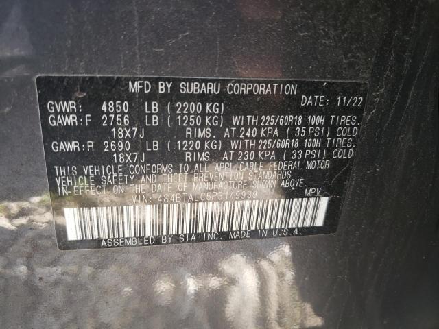 2023 SUBARU OUTBACK ON 4S4BTALC5P3149939