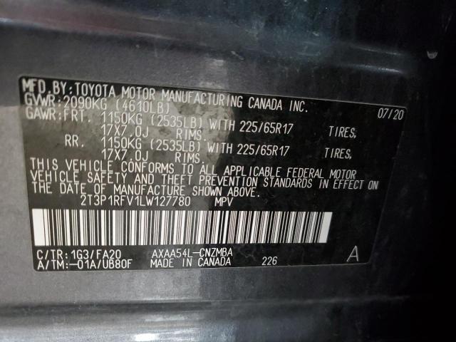 2020 TOYOTA RAV4 XLE - 2T3P1RFV1LW127780