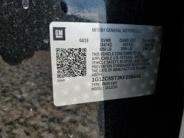 2019 CHEVROLET MALIBU LS 1G1ZC5ST3KF208448
