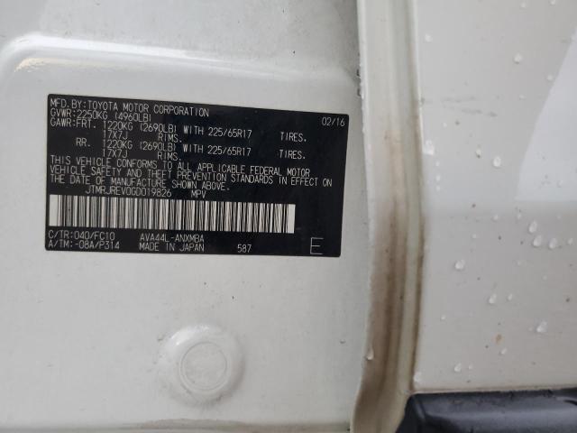 2016 TOYOTA RAV4 HV XL JTMRJREV0GD019826