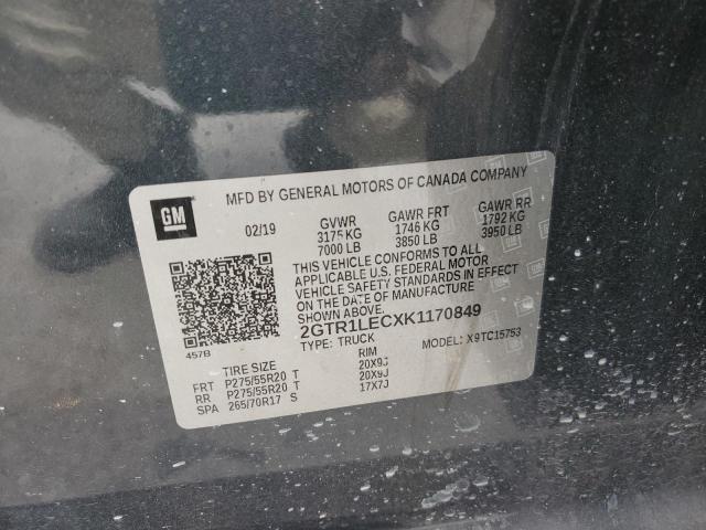 2019 GMC SIERRA LIM 2GTR1LECXK1170849