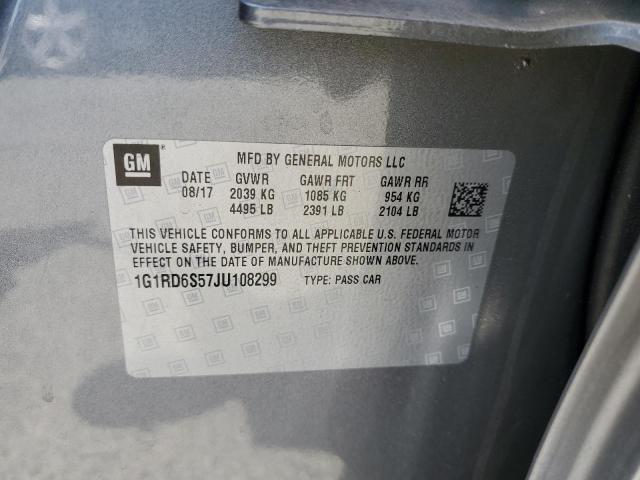 2018 CHEVROLET VOLT PREMI 1G1RD6S57JU108299