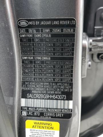 2017 LAND ROVER DISCOVERY SALCR2BG9HH643073