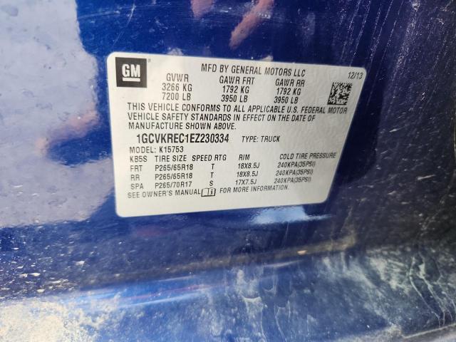 2014 CHEVROLET SILVERADO K1500 LT - 1GCVKREC1EZ230334