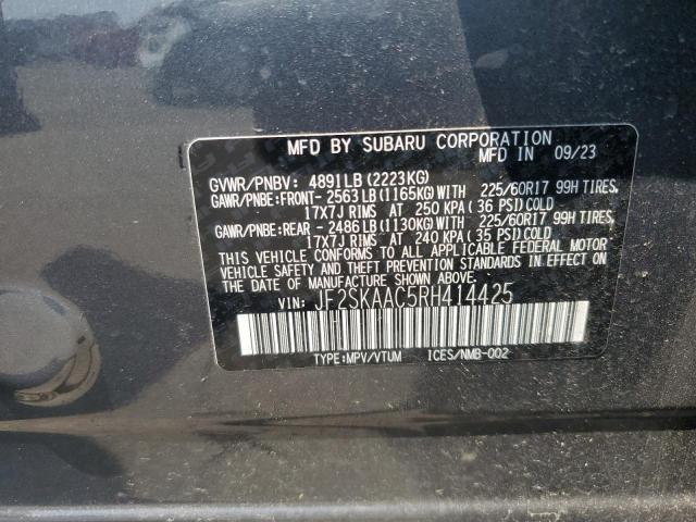 2024 SUBARU FORESTER JF2SKAAC5RH414425
