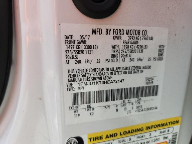 2017 FORD EXPEDITION - 1FMJU1KT3HEA72147
