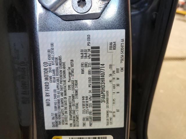 2017 FORD FUSION SE - 3FA6P0HD3HR407714