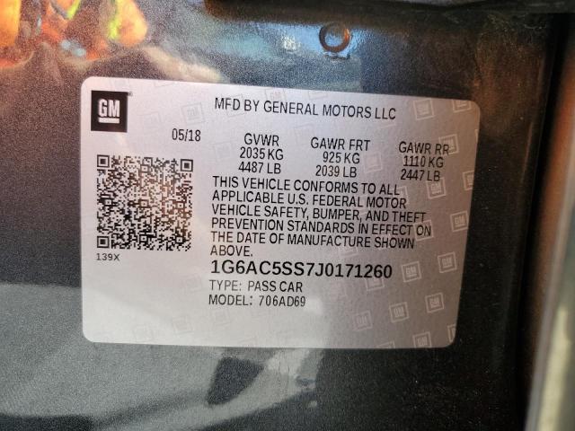 2018 CADILLAC ATS PREMIU 1G6AC5SS7J0171260