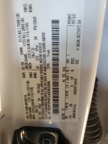 2020 FORD F150 POLIC 1FTEW1P47LKE82266