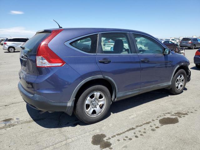 HONDA CR-V LX 2012 blue  gas 5J6RM3H39CL027397 photo #4