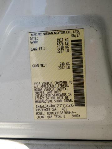 2017 NISSAN ALTIMA 2.5 - 1N4AL3AP4HC277226