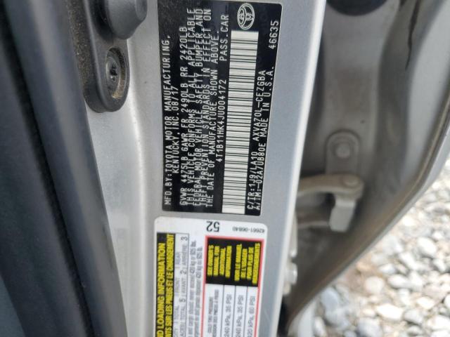 2018 TOYOTA CAMRY L 4T1B11HK4JU004172