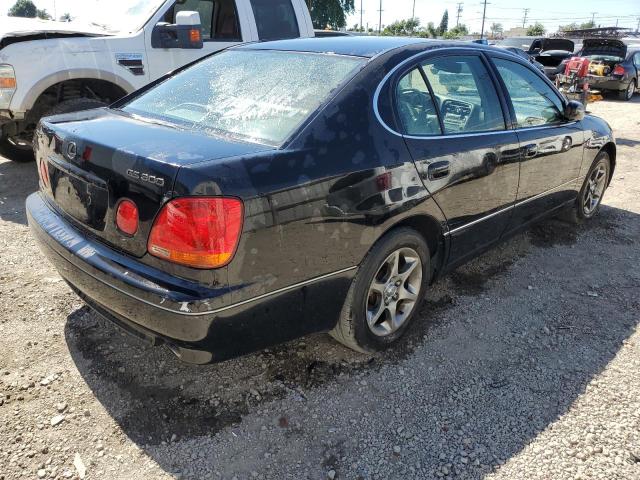 LEXUS GS 300 2002 black sedan 4d gas JT8BD69S220171435 photo #4