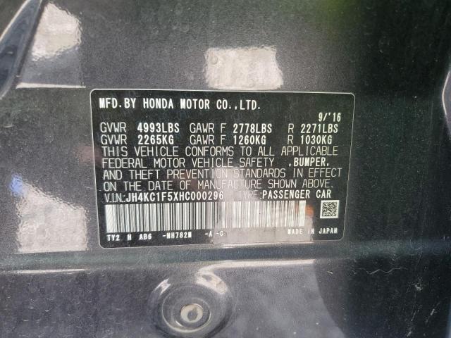 2017 ACURA RLX TECH JH4KC1F5XHC000296