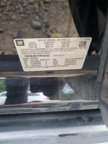 2015 CHEVROLET SUBURBAN K 1GNSKJKC1FR742502
