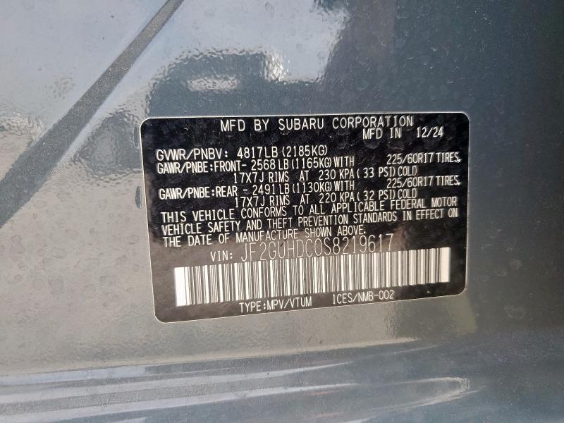 2025 SUBARU CROSSTREK - JF2GUHDC0S8219617