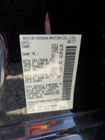 2017 NISSAN TITAN SV - 1N6AA1E58HN562901