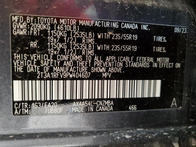 2023 TOYOTA RAV4 XLE P 2T3A1RFV9PW404607