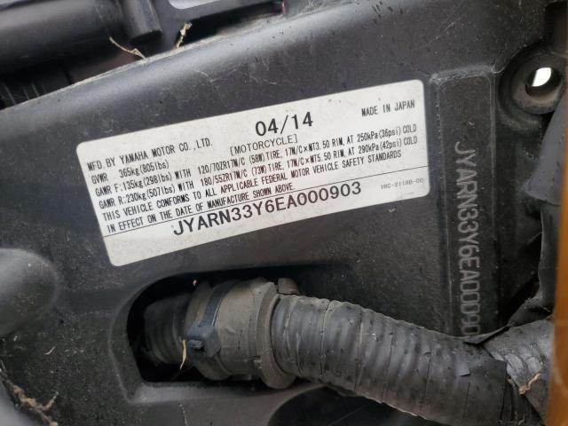 2014 YAMAHA FZ09 C JYARN33Y6EA000903