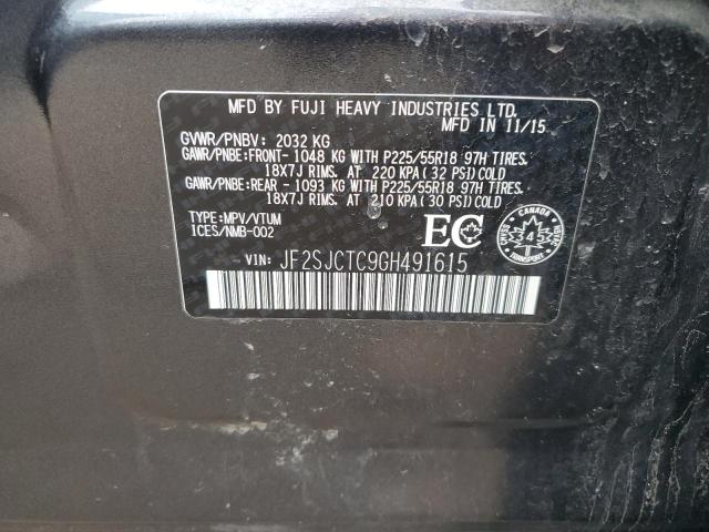 2016 SUBARU FORESTER 2 JF2SJCTC9GH491615