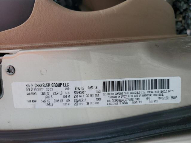 2014 DODGE GRAND CARA - 2C4RDGBG4ER274166