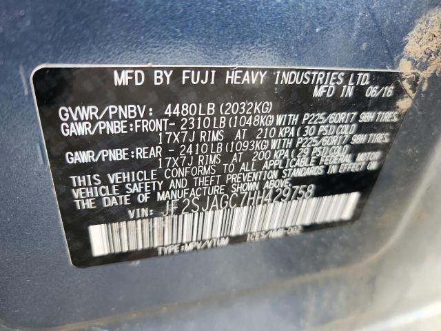 2017 SUBARU FORESTER 2.5I PREMIUM - JF2SJAGC7HH429758