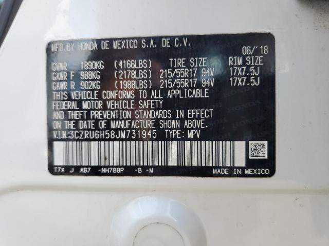 2018 HONDA HR-V EX 3CZRU6H58JM731945