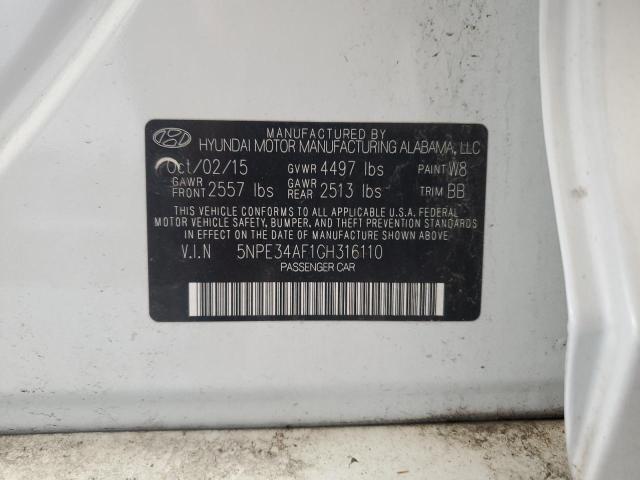 2016 HYUNDAI SONATA SPO 5NPE34AF1GH316110