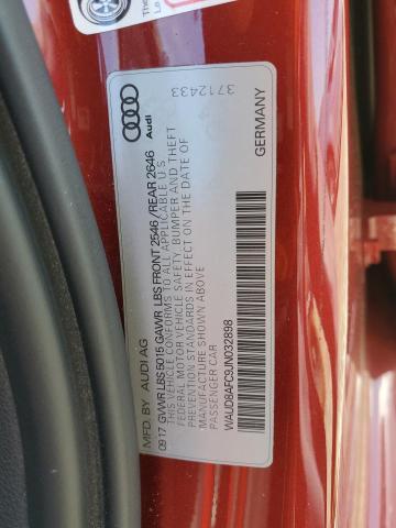 2018 AUDI A6 PREMIUM WAUD8AFC9JN032898