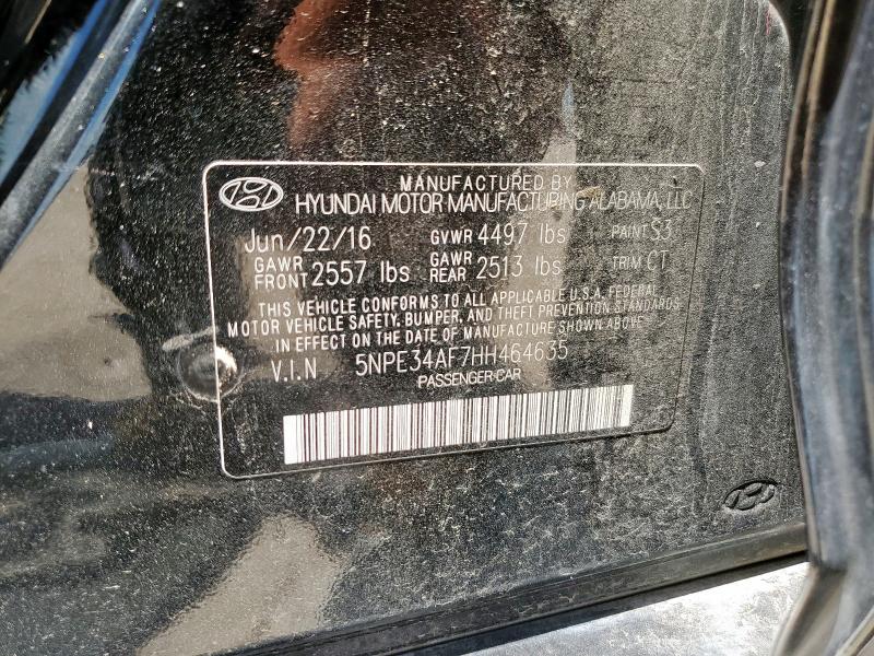 2017 HYUNDAI SONATA SPO - 5NPE34AF7HH464635