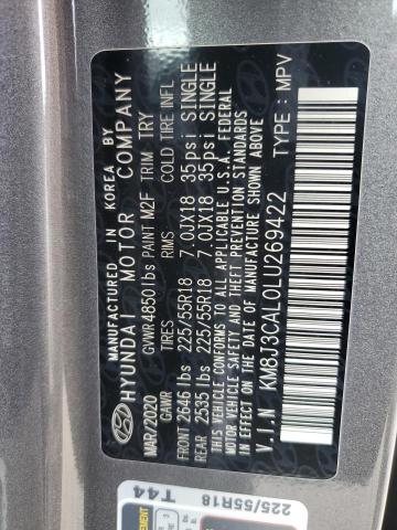 2020 HYUNDAI TUCSON LIM KM8J3CAL0LU269422