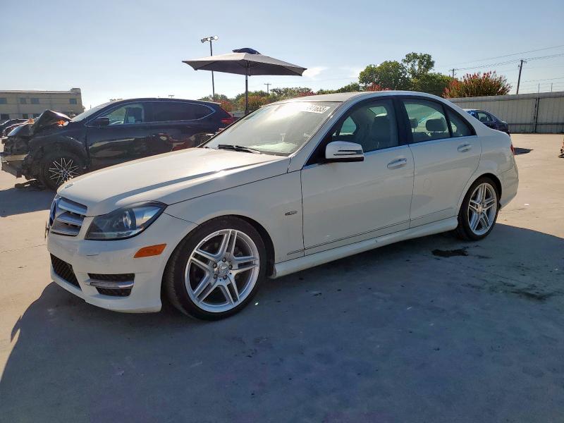 MERCEDES-BENZ C 250 2012 white  gas WDDGF4HB7CA639314 photo #1