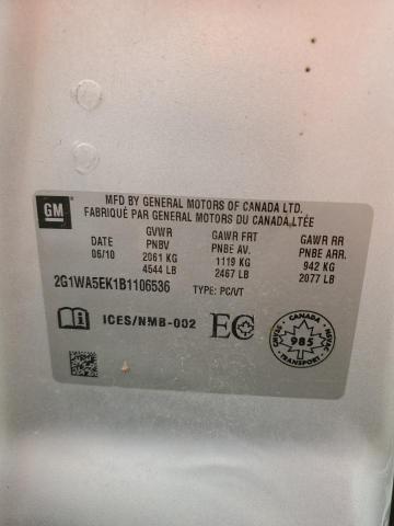 2G1WA5EK1B1106536 2011 CHEVROLET IMPALA