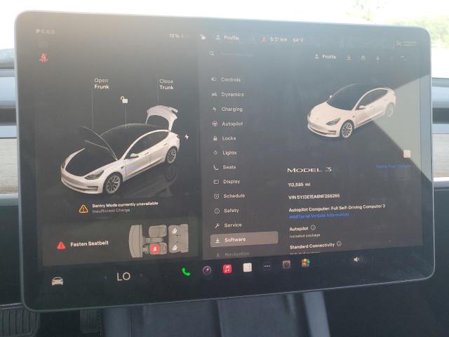 2022 TESLA MODEL 3 5YJ3E1EA6NF288265
