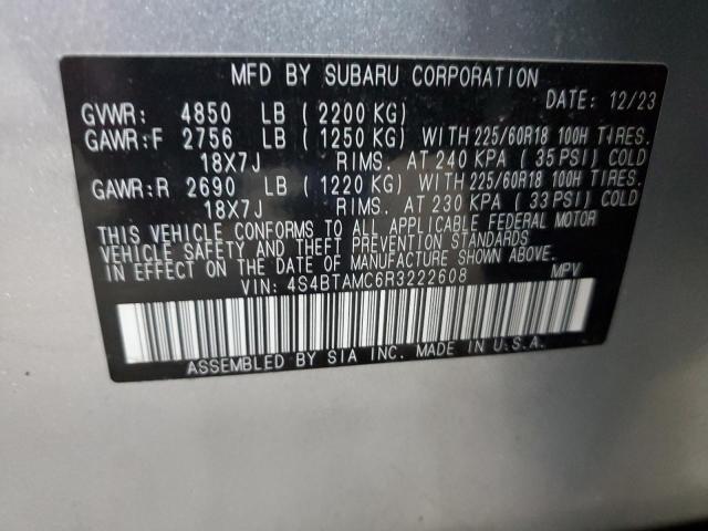 2024 SUBARU OUTBACK LI 4S4BTAMC6R3222608
