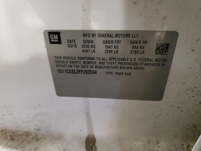 2015 CHEVROLET MALIBU 1LT 1G11C5SL2FF290594