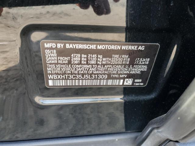 2018 BMW X1 XDRIVE2 WBXHT3C35J5L31309