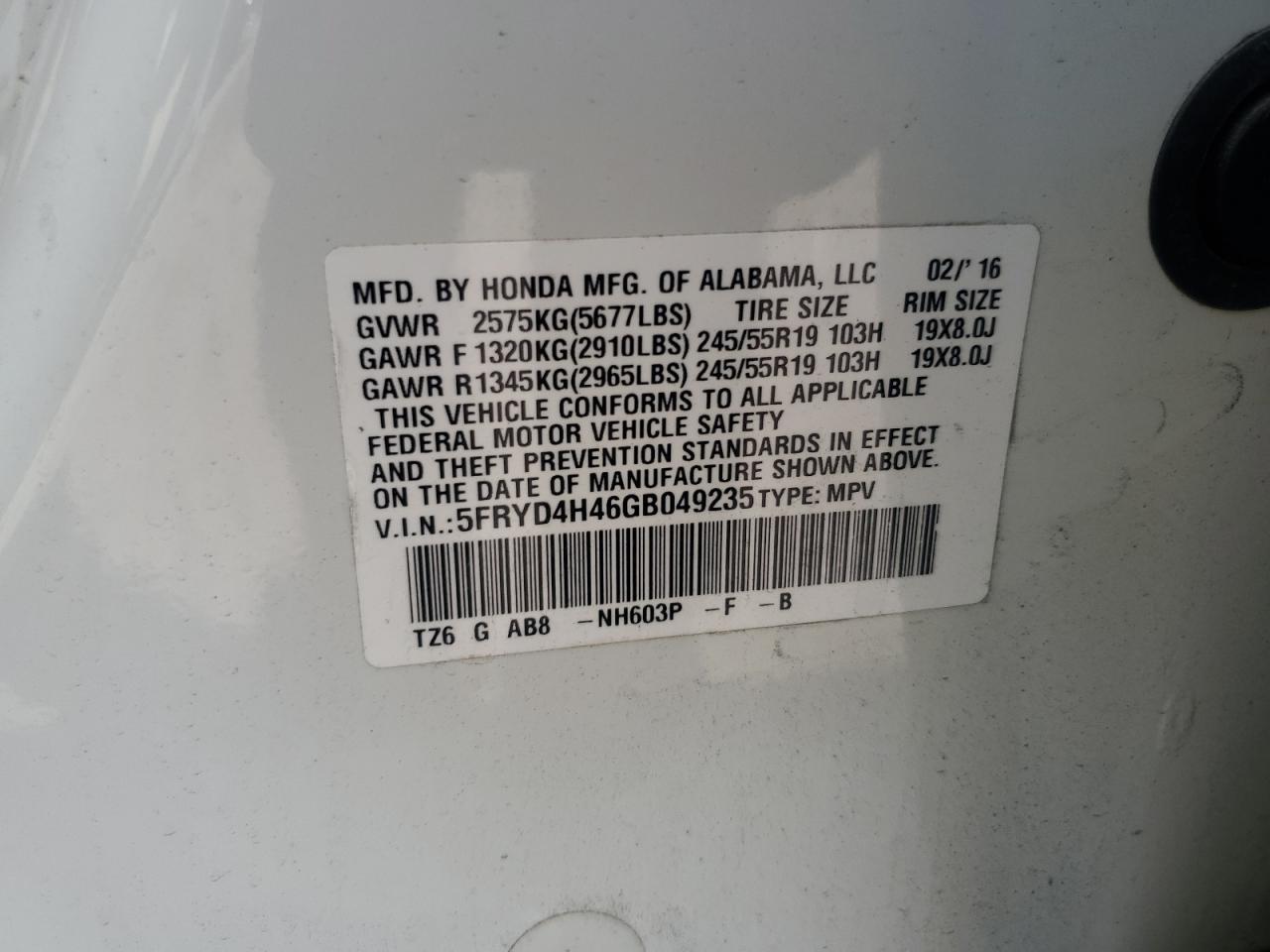 ACURA MDX TECHNOLOGY