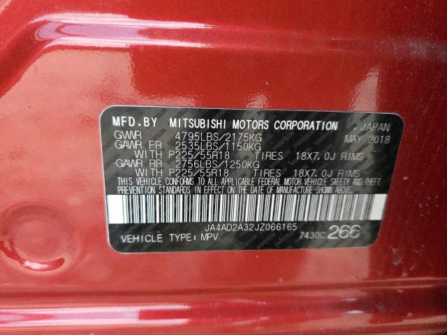 2018 MITSUBISHI OUTLANDER JA4AD2A32JZ066165