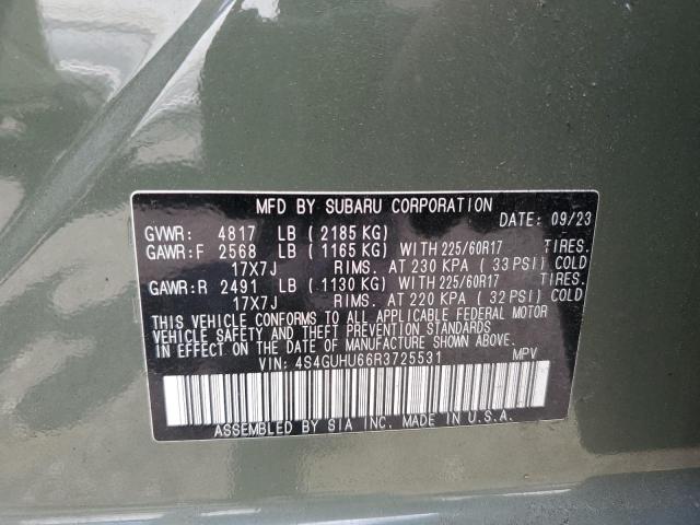 2024 SUBARU CROSSTREK 4S4GUHU66R3725531