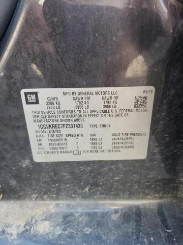 2015 CHEVROLET SILVERADO #3224572936