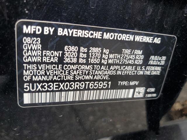 2024 BMW X6 XDRIVE4 5UX33EX03R9T65951