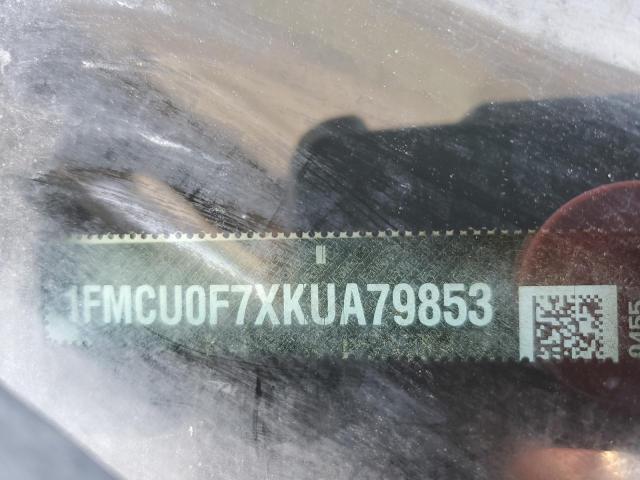 2019 FORD ESCAPE S 1FMCU0F7XKUA79853