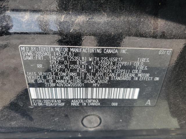 2012 TOYOTA RAV4 - 2T3BF4DV3CW205901
